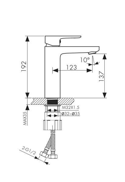 04011 Смеситель KAISER Sofia для раковины 